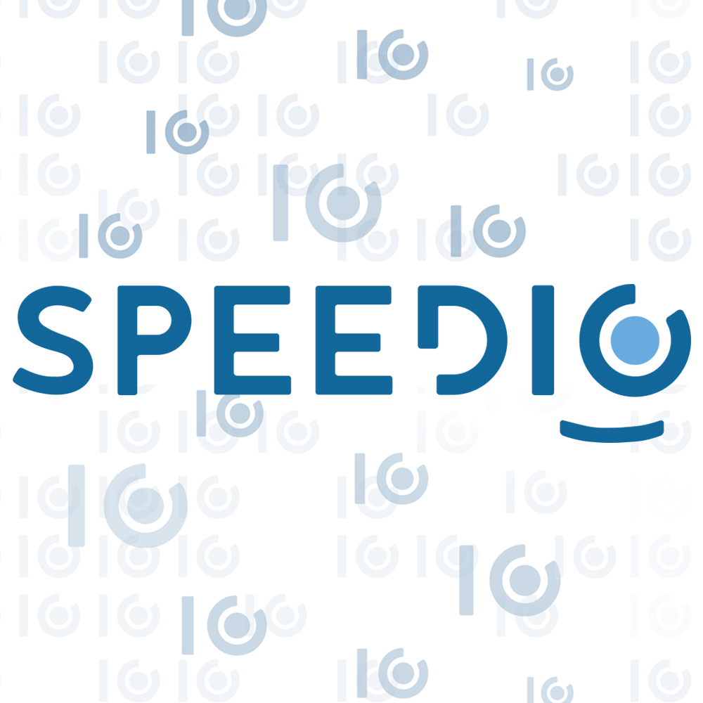 Perfil institucional da Speedio para redes sociais